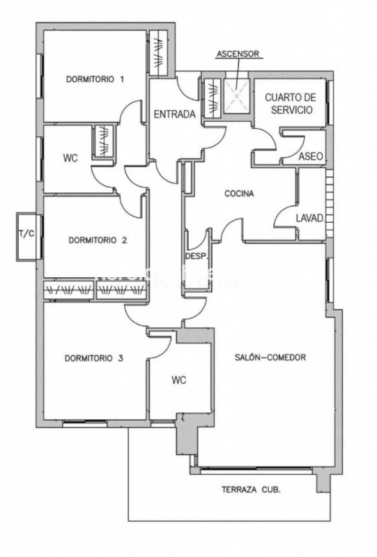 Estupendo apartamento 4 dormitorios en Málaga