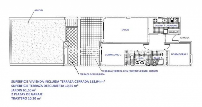 Exclusivo apartamento con 2 plazas de garaje, trastero, 2 terrazas y jardín in Rincón de la Victoria 