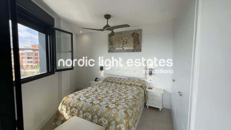 Almost new apartment in Torrox Costa, modern decorated and furnished